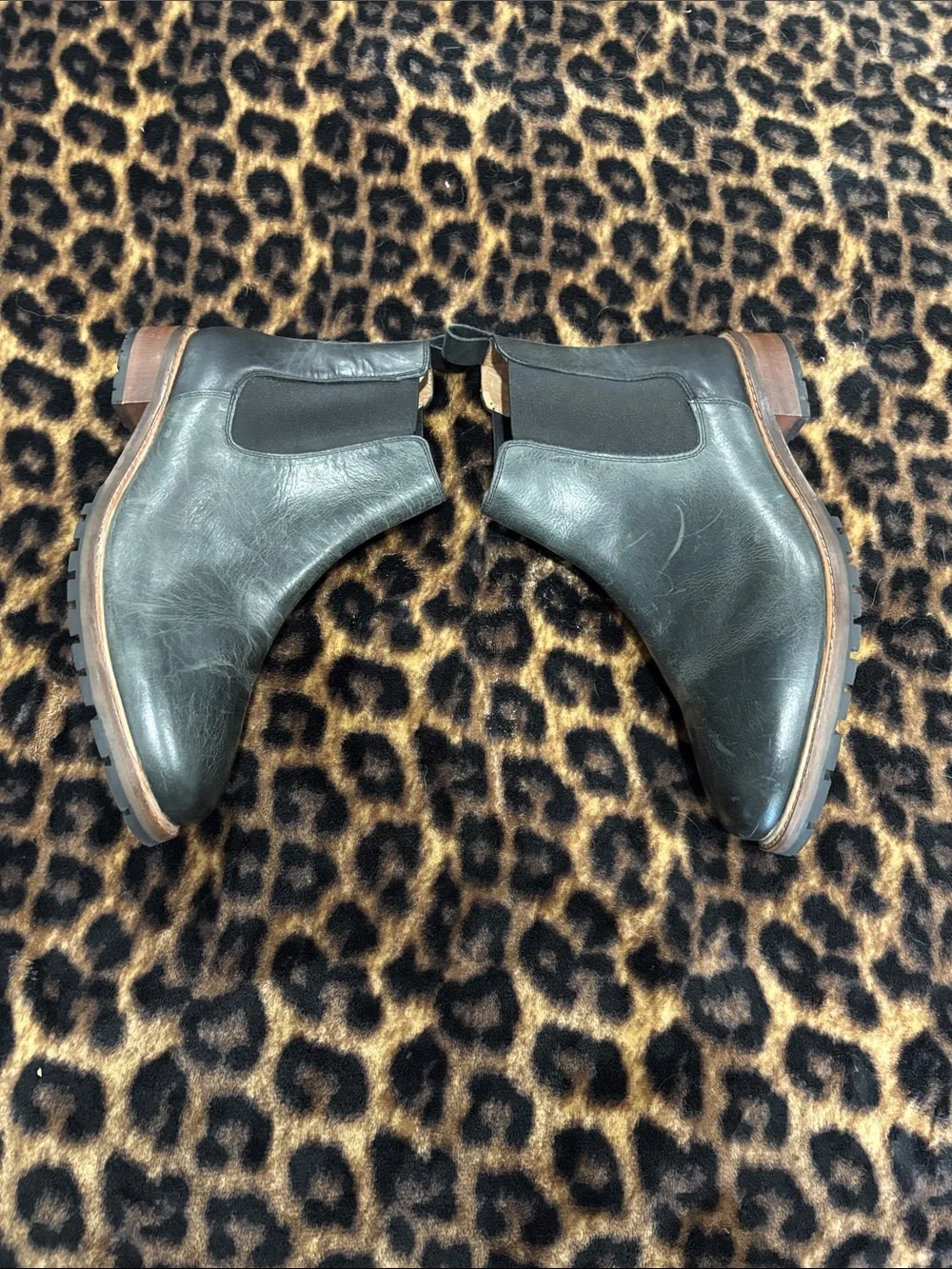 Men's Black Leather Chelsea Boots by reserved footwear New York size 11